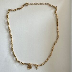 Gold Mary & Starfish Chain